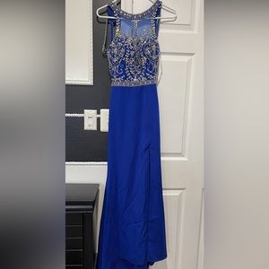 Royal Blue Prom Dress Size XS 00